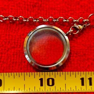 Origami locket and chain 16 inches